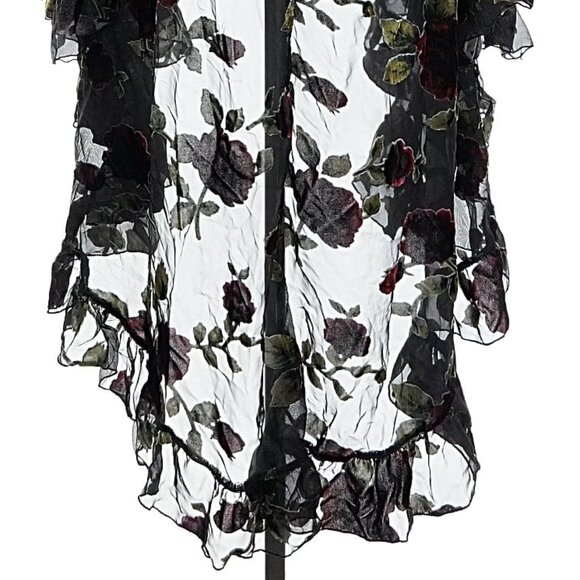 WIDOW Befallen Romance witchy velvet burnout duster jacket - Picture 6 of 11